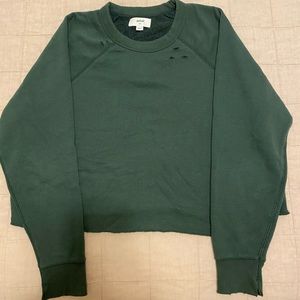 Aerie Soft Distressed Crew Sweatshirt